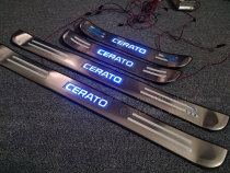 Cerato European style stainless steel threshold strip LED welcome pedal modified door protective decoration special threshold strip