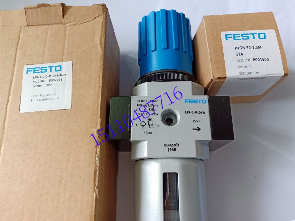 FESTO FESTO LFR-1 2-D-MIDI-MPA Filter Pressure Reduction Valve 8002260