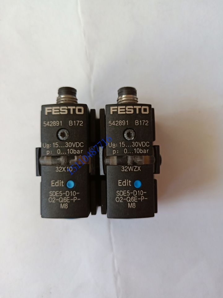 Festo FESTO Pressure Switch SDE5-D10-O2-Q6E-P-M8 542891 Spot