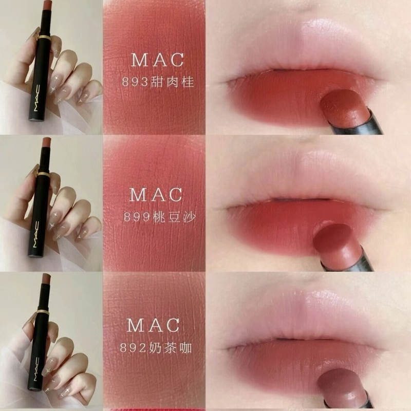 Mac Black Wand Thin Tube New Product Soft Mist Matte Lipstick for Women Long-Lasting Non-Stick Cup 889 890 892 893