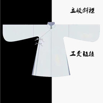 Chenxi Gongfang Hanfu custom-made materials labor costs custom stand-neck slanted long jacket short jacket long shirt