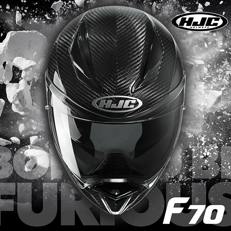 Imported Hjc Carbon Fiber Motorcycle Dual-Lens Helmet Full-Face Helmet F70 Motorcycle Racing Helmet Suitable for All Seasons for Men and Women Imported Hjc Carbon Fiber Motorcycle Dual-Lens Helmet Full-Face Helmet F70 Motorcycle Racing Helmet Suitable for All Seasons for Men and Women