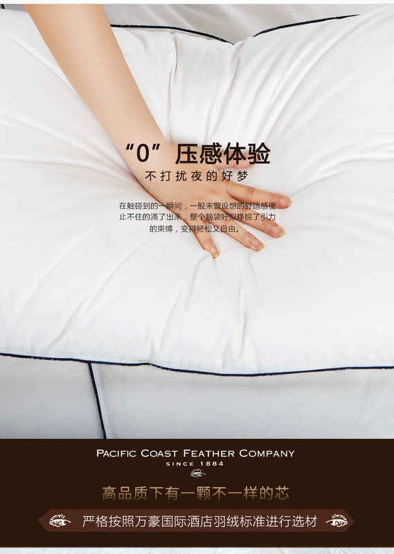 Pacific Coast / Peifeifu Marriott gối cổ khách sạn năm sao xuống gối trắng ngỗng xuống gối - Gối
