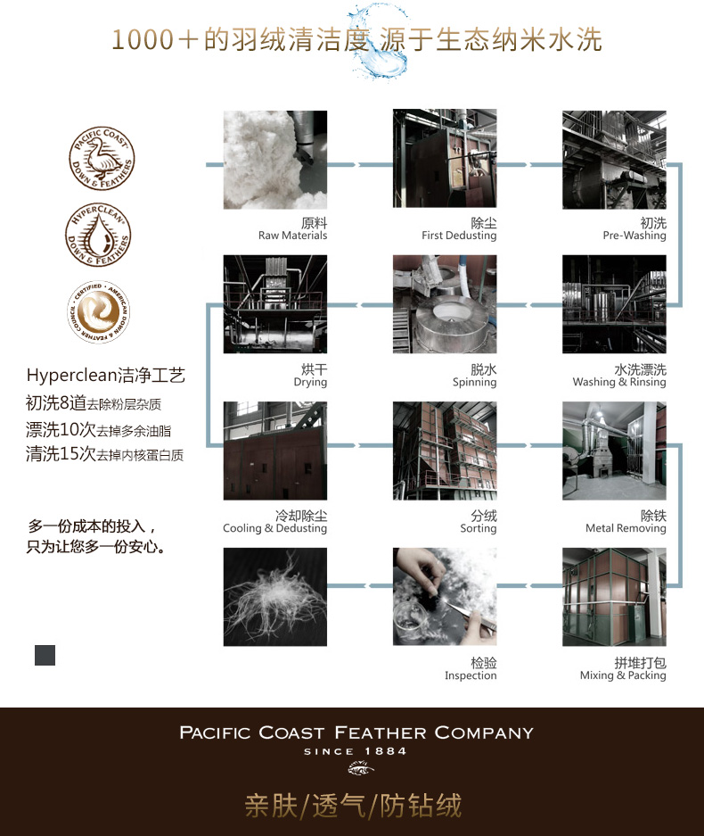 Pacific Coast / Peifeiite khách sạn năm sao gối gối cổ ngỗng trắng gối xuống - Gối gối lông ngỗng