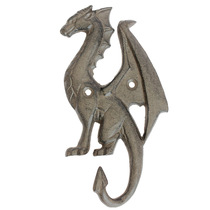 European cast iron flying dragon single hook creative retro home wall hanging coat key hook entrance personalized decoration
