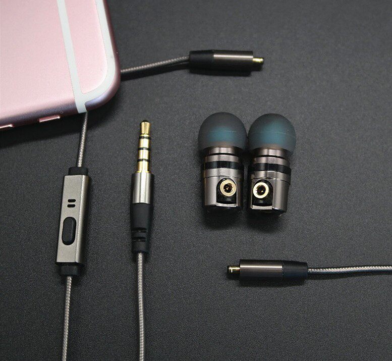 Проводные HiFi наушники dc接口可插拔线控带麦耳机线耳机头立体重低音入耳式手机耳机erji Pirole