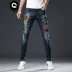 Qian Fansen Quần nam Hàn Quốc mùa thu mỏng nam giới Xu hướng đường phố mới Punk Hip Hop Blue Jeans - Quần jean quần jean nam Quần jean