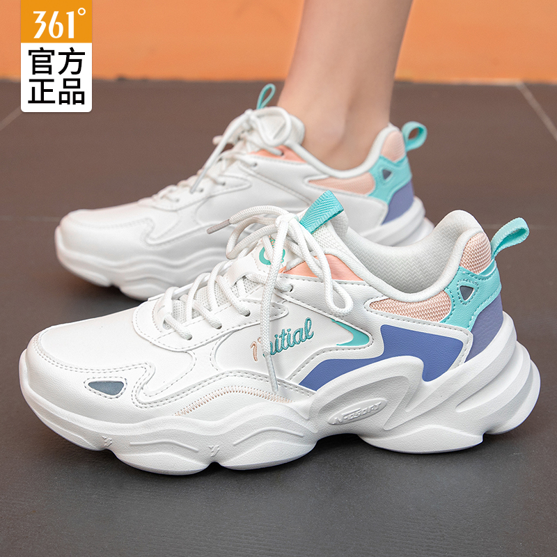 361 Skies 2023 Spring Female Shoes Breath 361 degree Leisure Shoes Daddy Shoes lightly running shoes