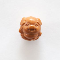 Zodiac Pig cartoon cute Q version of Dragon grain peach carving boutique baby born year to keep safe