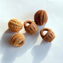 Qinling wild dragon peach core carving peach basket boutique handmade diy peach basket accessories baby adult gift