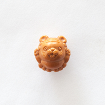 Qinling wild dragon peach core carving zodiac Tiger cartoon cute Q version pure handmade boutique baby this year gift