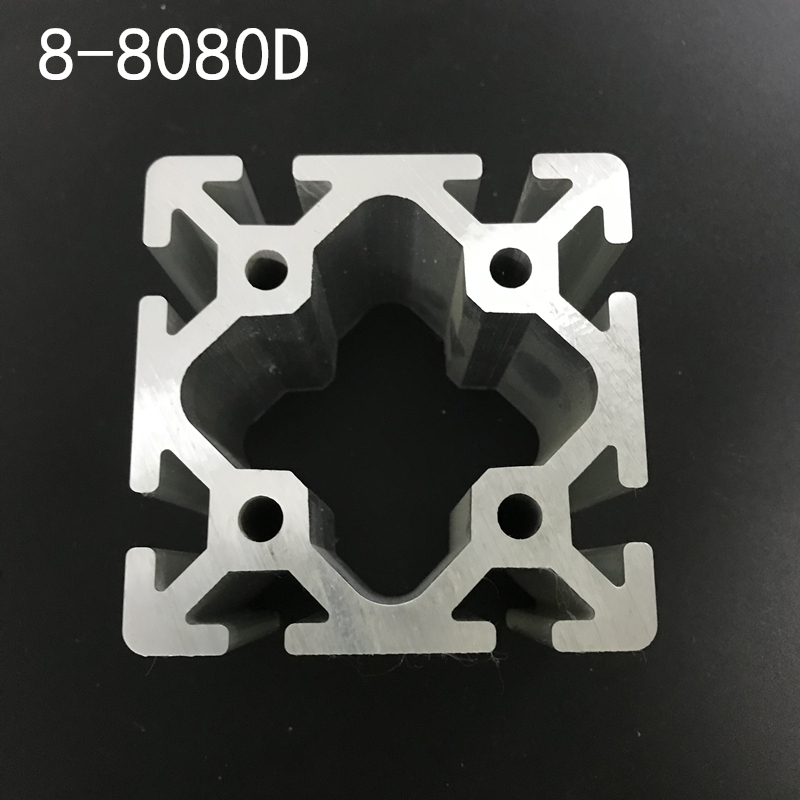 8080D assembly line industrial profile 80 series heavy equipment guide rail bracket aluminum alloy European standard anodizing