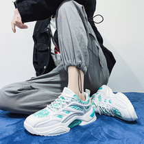 Men Shoes 2022 Spring Trends 100 Hitch Teenagers Sports Little White Shoes Casual Harbor Wind Nets Red Old Daddy Chains Chains