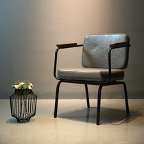 Retro cafe wrought iron creative furniture milk tea shop restaurant tables and chairs Milan Furniture Fair industrial LOFT leisure chair