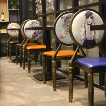 To space leisure bar table and chair combination dining chair restaurant table and chair dessert milk tea snack net red shop table