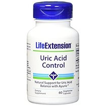 Life Extension Uric Acid Control Vegetarian Capsules 60 Co