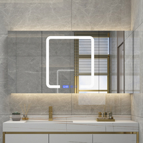 Smart mirror cabinet wall-mounted bathroom mirror cabinet smart mirror touch screen bathroom cabinet combination modern and simple