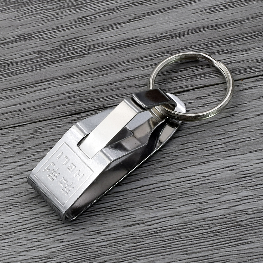 Stainless Steel Key Buttons Men Durable Wear Strap Car Key Buckle Pendant Platinum years Fahrenheit Team Game Cleaning