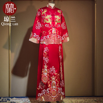Xiuhe dress groom 2021 new Chinese groom dress pick-up suit male jacket Tang suit Chinese style welcome suit Xiuhe