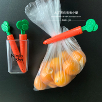 Spot Japanese carrot Kitchen sealing plastic moisture-proof snacks sealed clip refrigerator magnetic patch