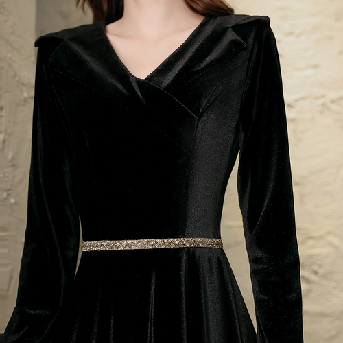 Бархатное зимнее элитное вечернее платье, 2020, премиум класс, яркий броский стиль