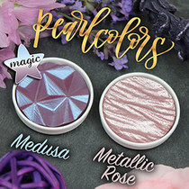 Domestic spot-Germany Pearlescent Coliro Finetec Solid watercolor pigment English calligraphy art word