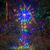 Solar Fireworks Light Patio Lawn Outdoor Dandelion Copper Wire Inserts Lamps Modern Minima Home Small Night Light