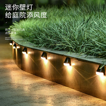 Outdoor Solar Home Waterproof Wall Lamp Mini Patio Garden Arrangement Terrace Stairs Atmosphere Decoration Small Night Light