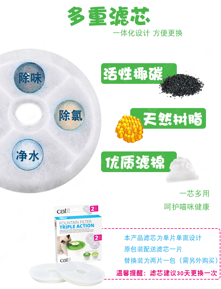 Hagen hagen catit mèo nước quả chu kỳ tự động câm điện cấp nước chảy nước nóng công suất lớn - Cat / Dog hàng ngày Neccessities 	khay inox đựng thức ăn cho chó	