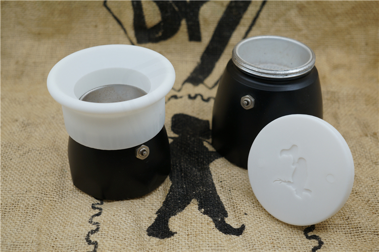Big Bird Rotating Type Bileti Moka Pot, Powder Receiving Ring, Powder Filling Tool, Powder Pressing Tool, Can Be Operated with One Hand