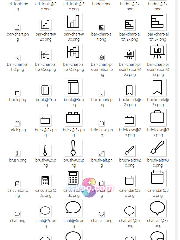 工具设置软件线形APP界面UI图标ICON作品AI矢量SVG设计Sketch素材插图2