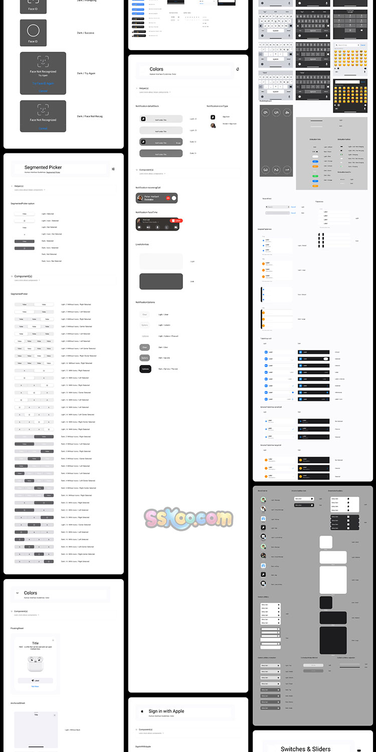 IOS16界面UI kit设计规范手机APP灵动岛壁纸标准尺寸Sketch素材XD插图11