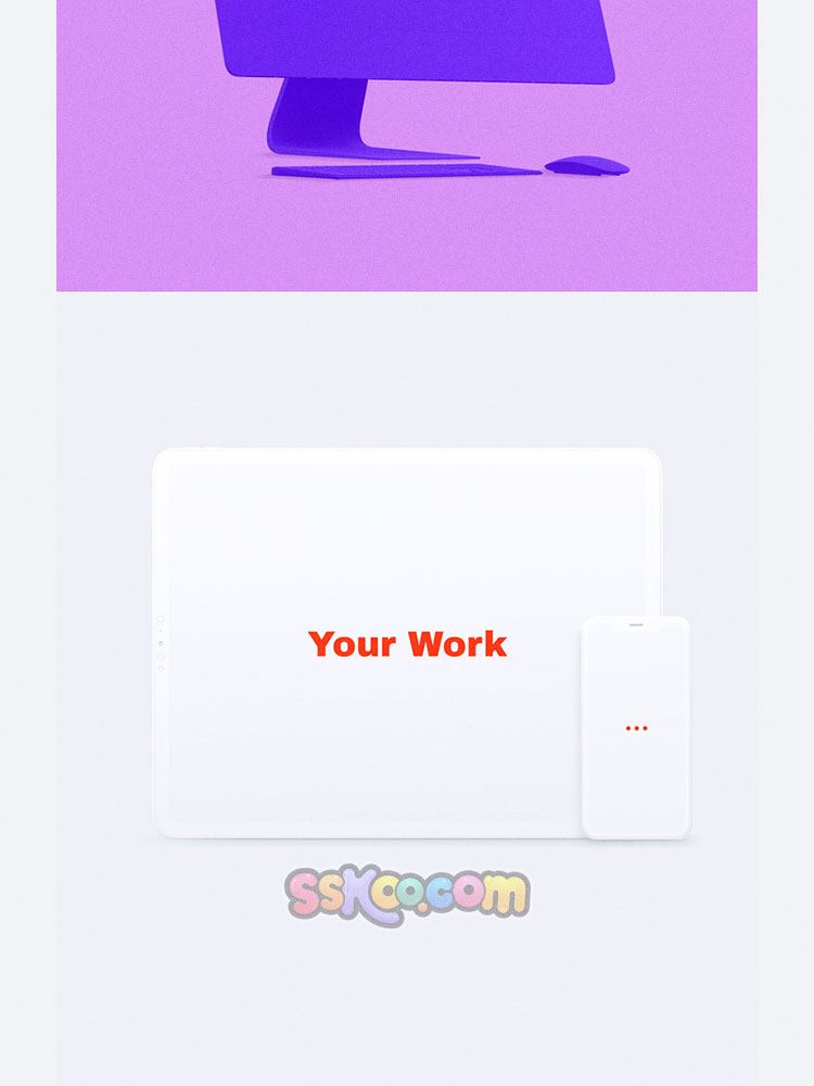 iPhone手机iPad平板Macbook电脑iMac模型样机PSD素材SKETCH模板插图19