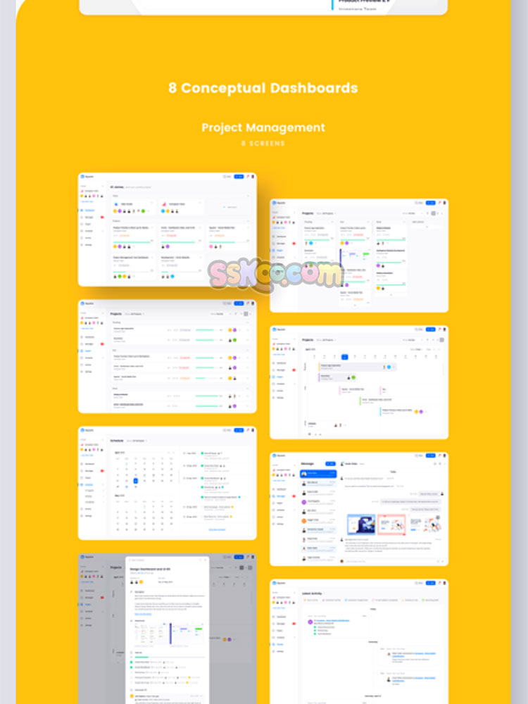 高质量全套桌面网页后台管理创意UI界面Sketch设计素材fig模板插图13