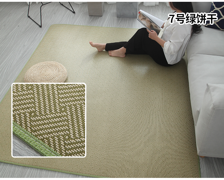 Mùa hè Nhật Bản thảm phòng khách phòng ngủ thảm yoga mat tatami ghế mây bốn mùa bò con nệm - Thảm thảm đẹp