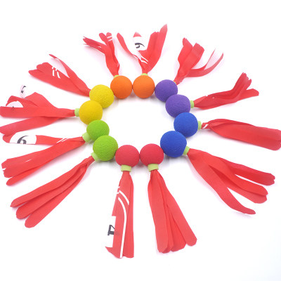 Children's shuttlecock ball soft coloured shuttlecock Sub-ball low jump ball 4 only for elementary school children Kindergarten special resistant kicks