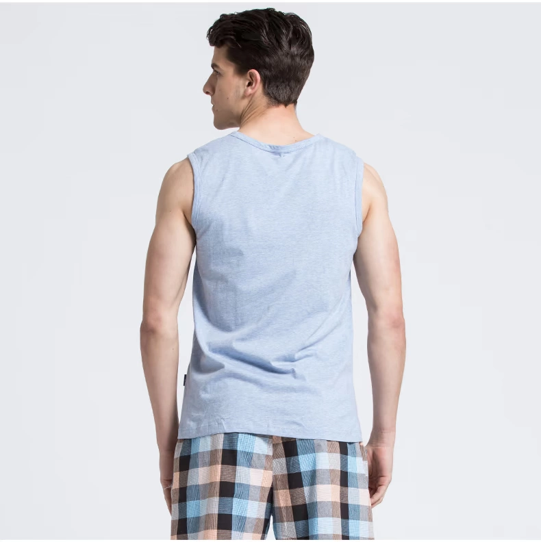 Dòng sản phẩm mới của cotton vest nam Slim thể thao chạm đáy đồ lót mùa hè thời trang trẻ trung bó sát không tay áo