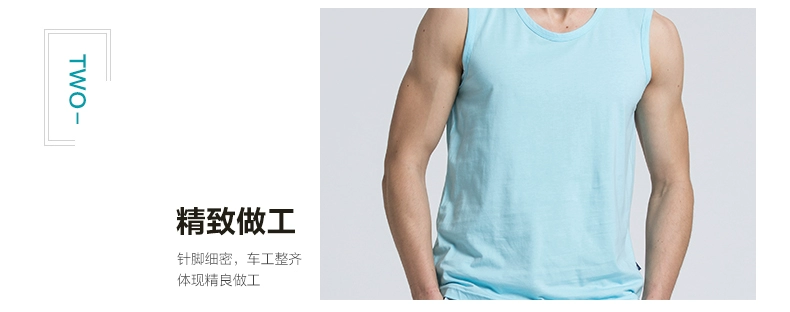 Dòng sản phẩm mới của cotton vest nam Slim thể thao chạm đáy đồ lót mùa hè thời trang trẻ trung bó sát không tay áo