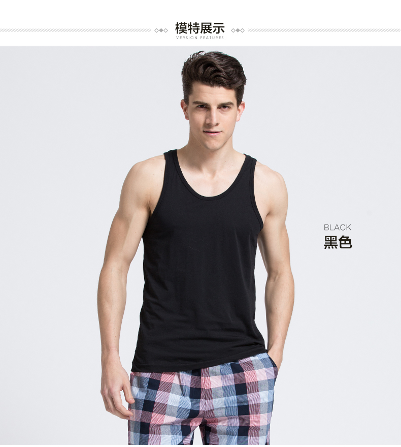 Mới 1 loạt mùa hè mới cotton nam vest thanh niên tự canh loại áo bông thể thao vượt rào áo lót nam