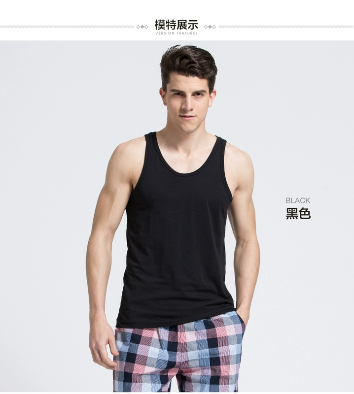 Mới 1 loạt mùa hè mới cotton nam vest thanh niên tự canh loại áo bông thể thao vượt rào