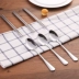 Nhật Bản đũa đũa đặt học sinh du lịch trẻ em dễ thương hộp dao kéo người lớn cầm tay bằng thép không gỉ hai mảnh Đồ ăn tối