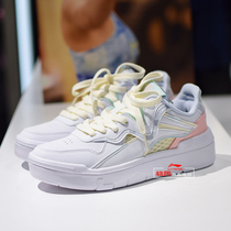 Li Ning Sports Casual Shoes Women Shoes 2021 Summer New but I SPWV Lite board shoes little white shoes AGCR048