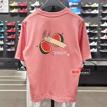 Ms. Li Ning Summer short sleeves 2021 New products Fashion casual Xinjiang Changsuede cotton loose round collar T-shirt AHSR096