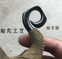 A leopard cold bending slingshot 304 stainless steel traditional outdoor titanium alloy flat skin Fox flat head slingshot small S reverse curve
