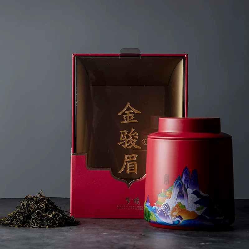 Чай Ying Jin Mei красный чай, Yin Jun Mei чай, ароматный loose tea, желтый чай, Лапсанг Сушонг чай в подарочной коробке, подарочная коробка, аромат меда