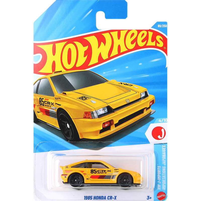 Hot Wheels Hot Little Sports Car Simulation Alloy Car Model Kidsren's Toy Boy 1985 Honda Cr-X Racing Car