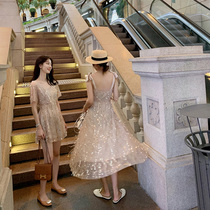 2021 summer new best friend suit sister dress dating small skirt Summer high-end European style dress