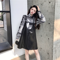 2021 early spring new design sense of small temperament fried street two-piece suit female strap Western dress