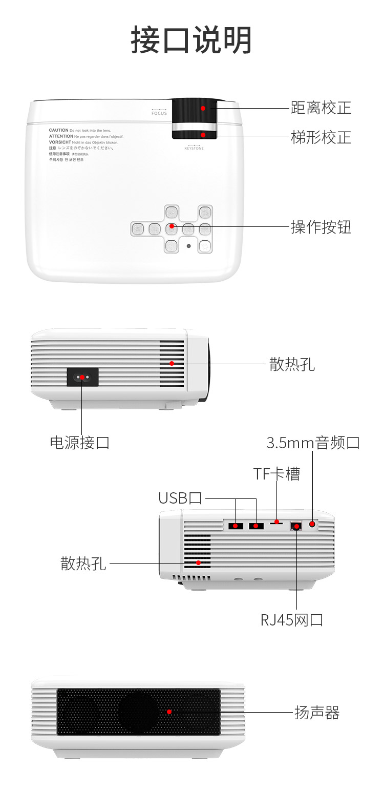 Rui Shida S1 micro điện thoại di động máy chiếu văn phòng nhà thông minh mạng không dây HD máy chiếu nhỏ cầm tay điện thoại di động có màn hình máy chiếu không có màn hình TV rạp hát tại nhà với