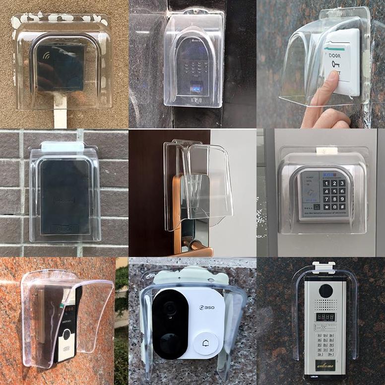 Face Recognition Access Control All Waterproof Cover Rainproof Box Fixed Attendance Machine? Fingerprint Lock Wall Mounted Practical System